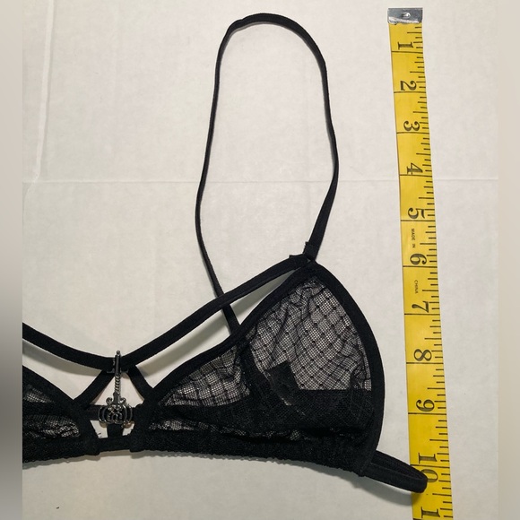 Marlies Dekkers 🟣 EUC Size Small Black Lace Bralette - Picture 8 of 8